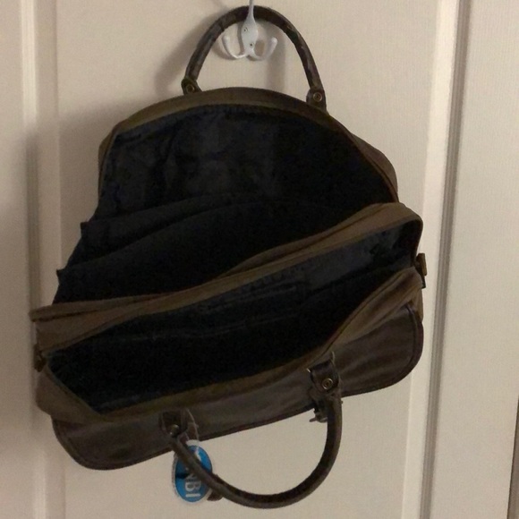 GNBI Laptop Bag in Military Green Canvas - Picture 3 of 3